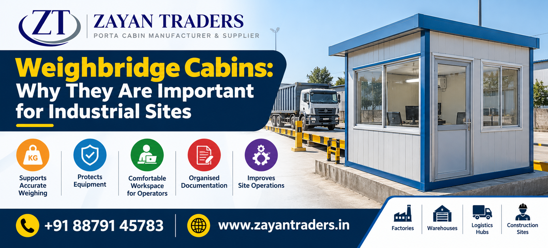 Weighbridge Cabin in Thane | Zayan Traders
